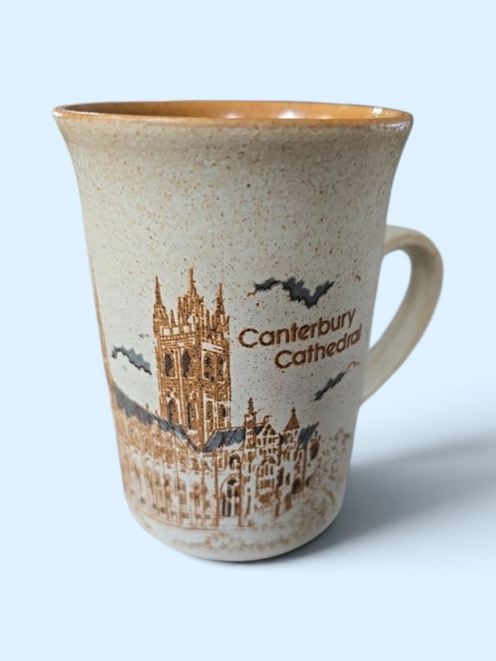 Vintage Canterbury Cathedral Coffee Tea Cup Mug Made in England Ashdale Pottery